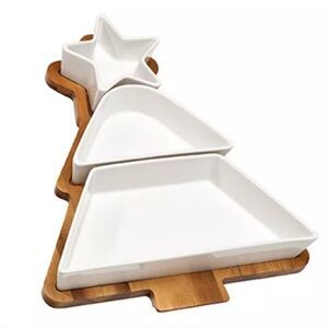 Holiday Cheer Tree 4-Pc. Divided Server